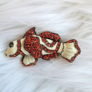 Heidi Daus "Good Catch" Clown Fish Brooch - Limited Edition